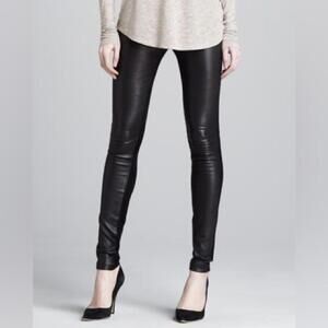 NEW Vince vegan faux leather leggings, size small, black